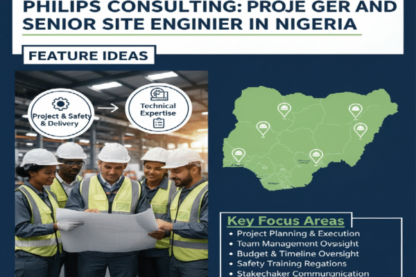 Phillips Consulting: Project Manager and Senior Site Engineer Job Vacancies in Nigeria Phillips Consulting: Project Manager and Senior Site Engineer Job Vacancies in Nigeria