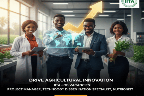 IITA Job Vacancy for Project Manager, Technology Dissemination Specialist and Nutritionist