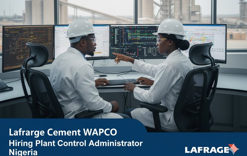 Plant Control Administrator Job Vacancy in Nigeria at Lafarge Cement WAPCO Plc