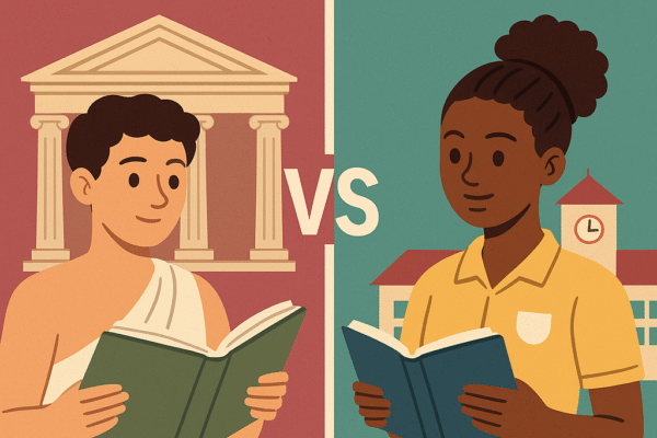 Compare and Contrast the Greek System of Education with the present day Education in Nigeria