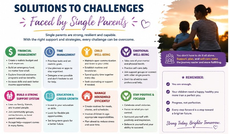 Solutions to challenges faced by single parents 1 Challenges of Single Parenting