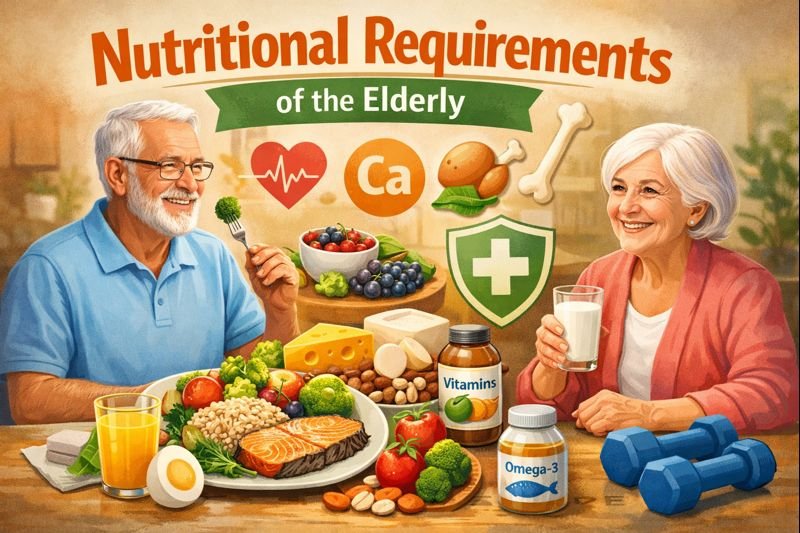 Nutritional requirements of the elderly