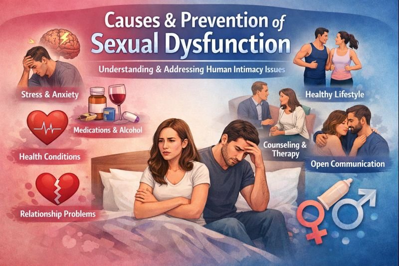 Causes and prevention of sexual dysfunction among humans