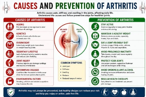 Causes and prevention of arthritis