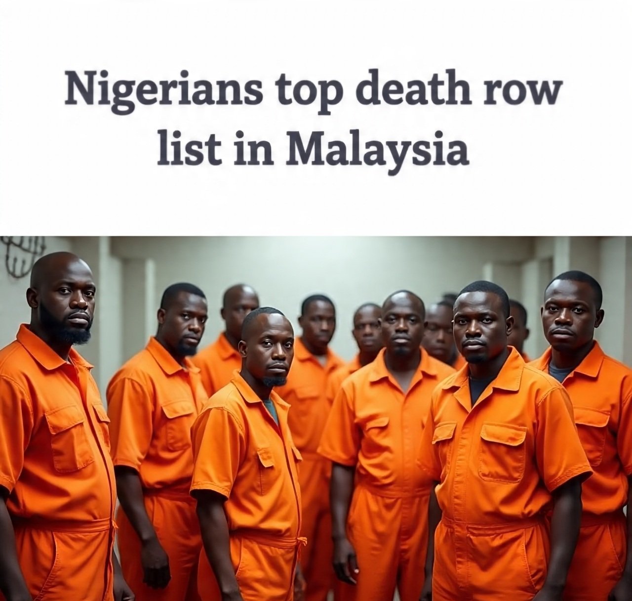 Nigerians in death row in Malaysia