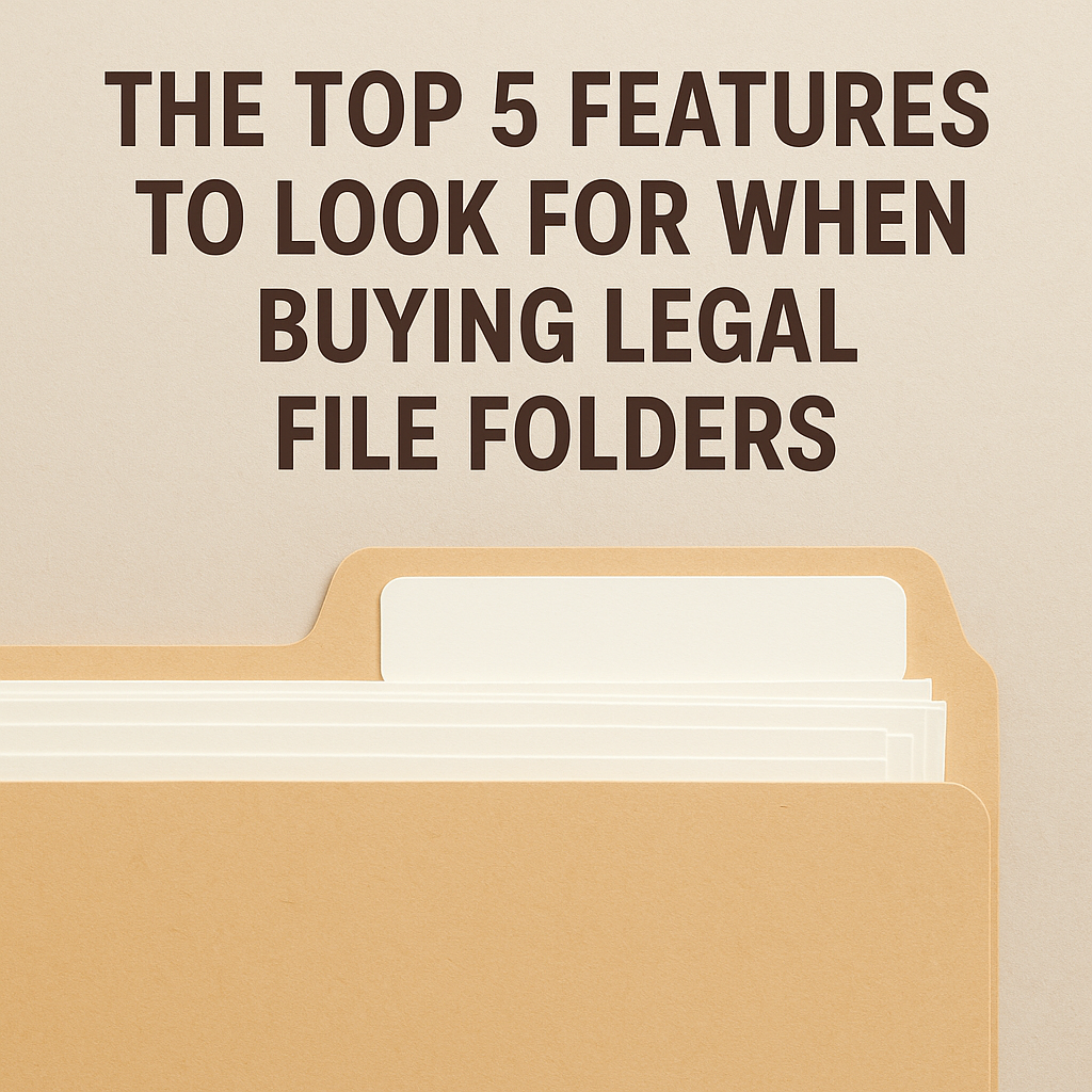 The Top 5 Features To Look For When Buying Legal File Folders