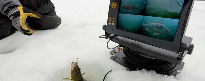 under water ice fishing camera