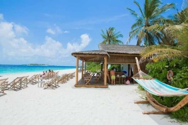 sunset maldives beach