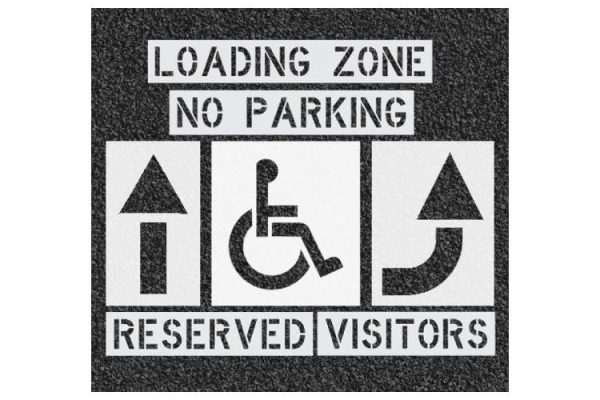 Stencils for Parking Lot