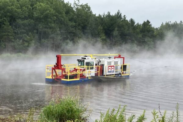 industrial pond dredging