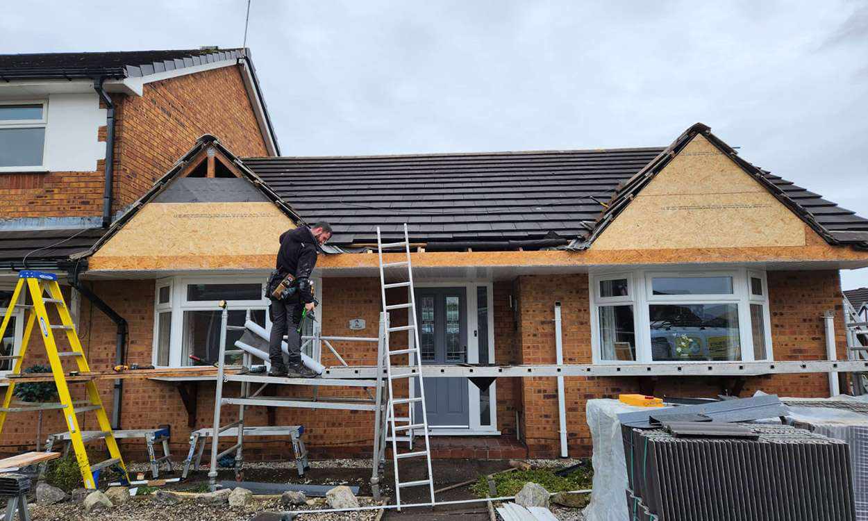 A roof showcasing expert roofers wigan & unmatched craftsmanship for your home