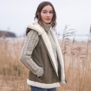 shearling-vest