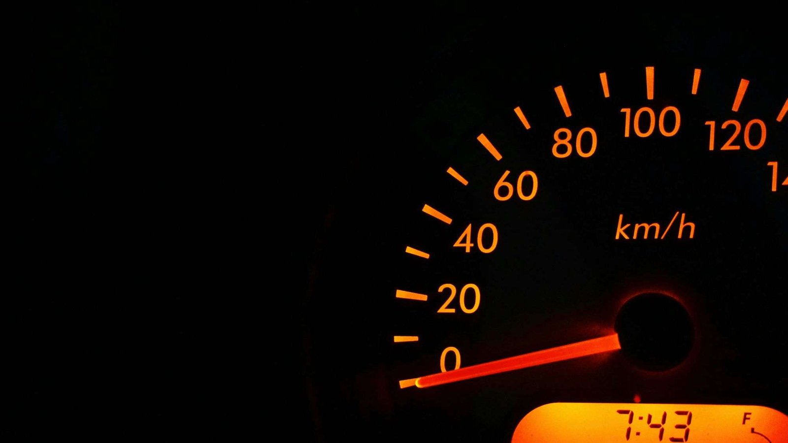 Speedometer showcasing fuel efficiency