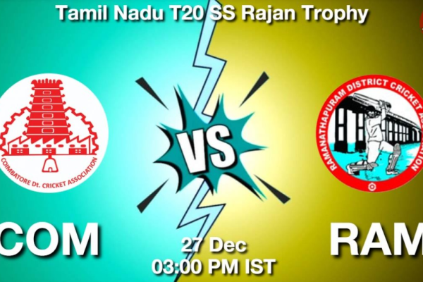 COM vs RAM – Tamil Nadu T20 SS Rajan Trophy 2024