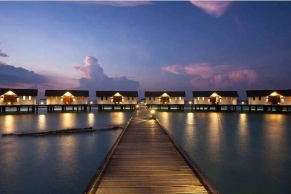 Maldives water villa