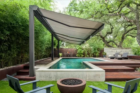 swimming pool shades 
