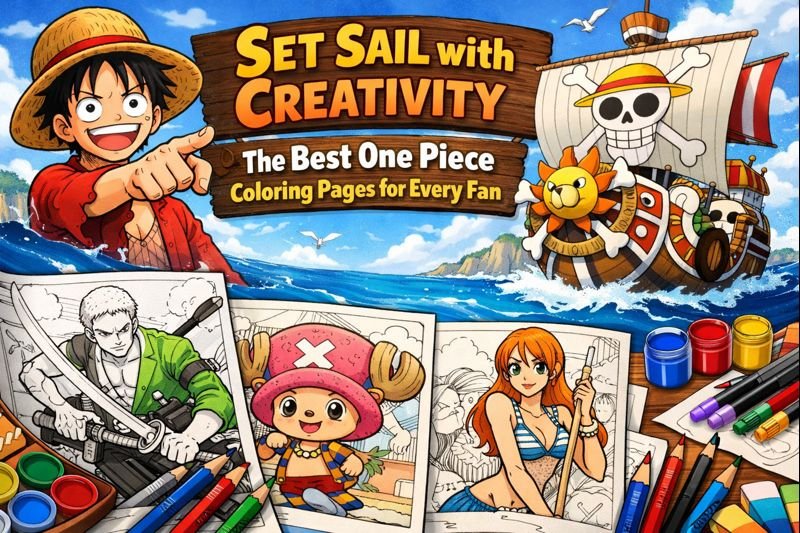 Set Sail with Creativity: The Best One Piece Coloring Pages for Every Fan