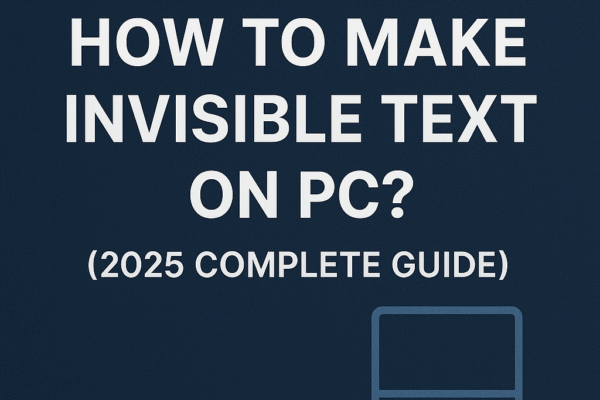 Invisible Text on PC
