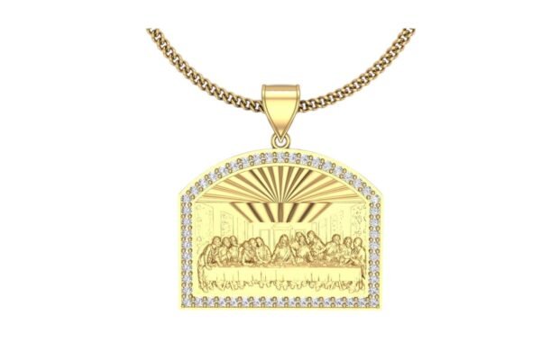 14k gold diamond pendant for women hd0662 ye