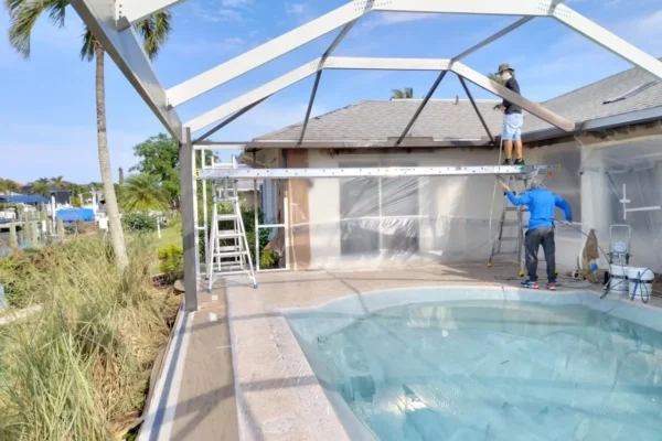 Pool Cage Painting