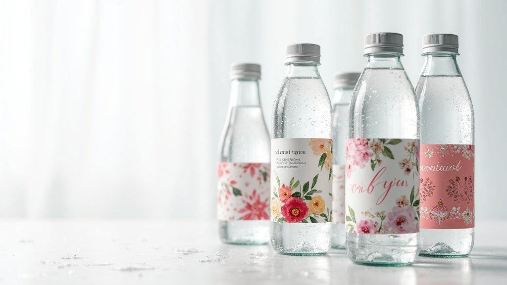 water bottle labels