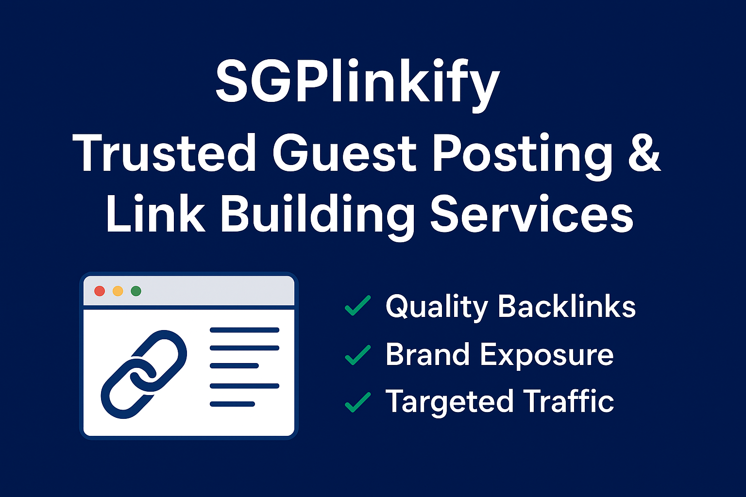 SGPlinkify: Trusted Guest Posting & Link Building Services