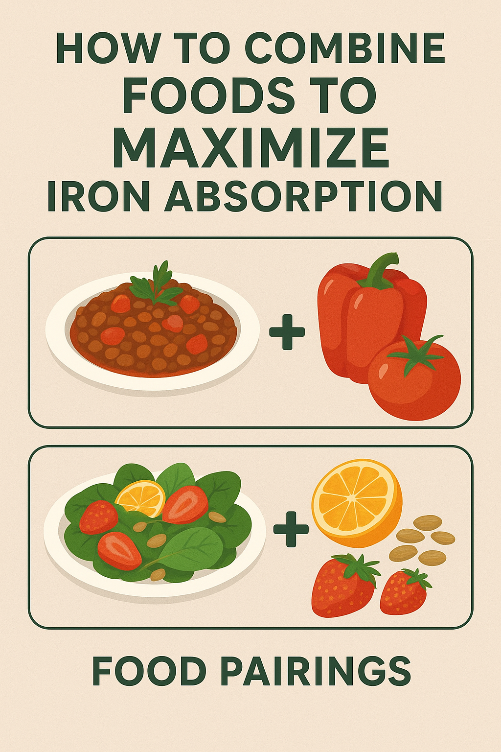 How to Combine Foods to Maximize Iron Absorption on a Plant-Based Diet