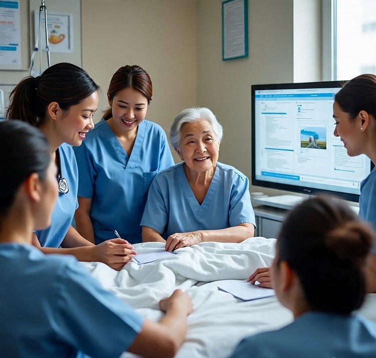 Hospital teamwork and adoption of digital care plans