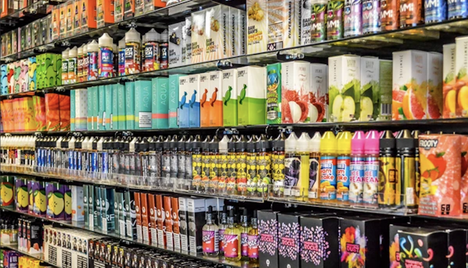 Popular Vape Devices in a Smoke Shop