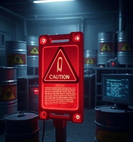 Caution symbol illustrating the potential risks associated with 24ot1jxa exposure