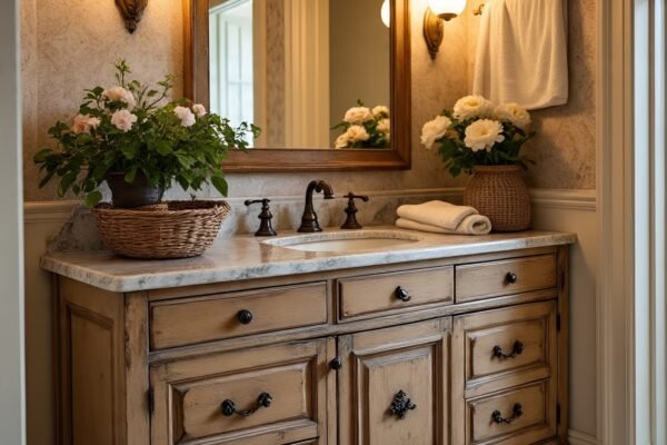 French Country Bathroom Vanities: Where Romance Meets Everyday Practicality