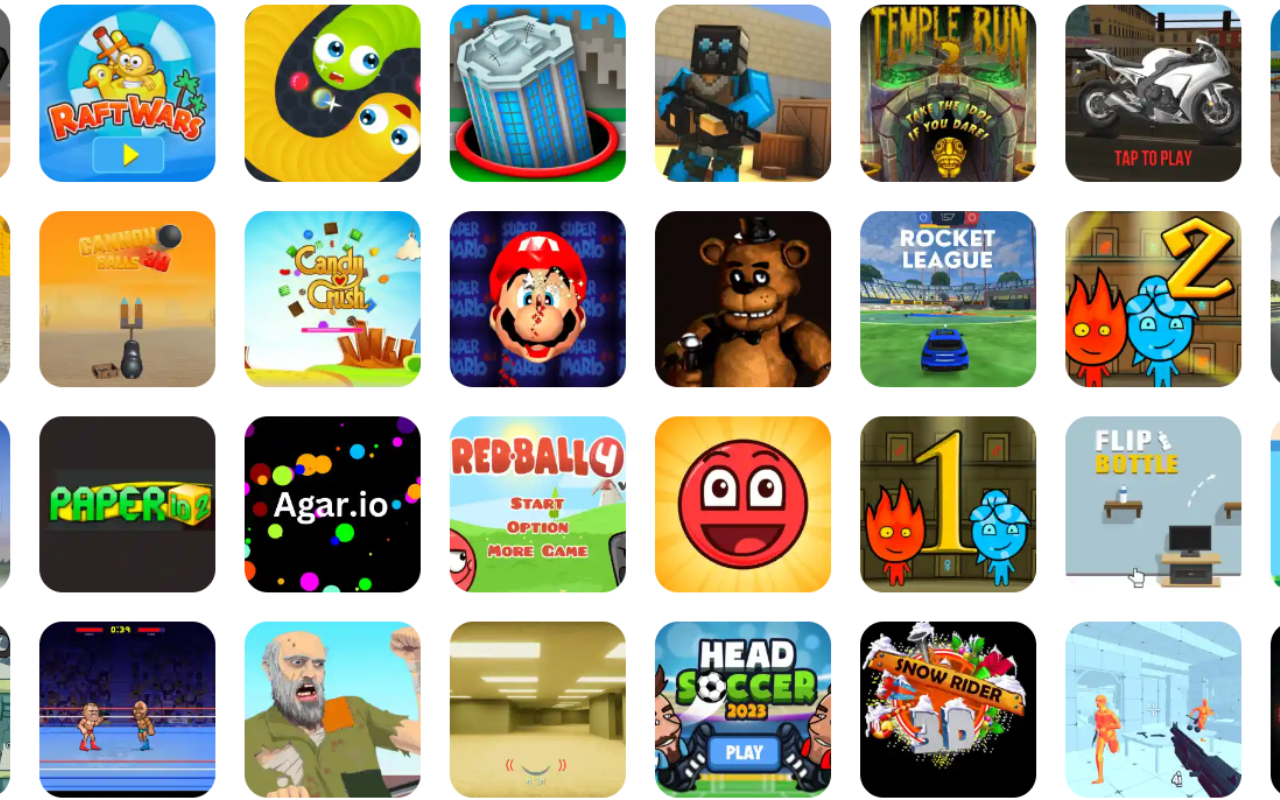 Play the best collection of free Unblocked Games online anytime