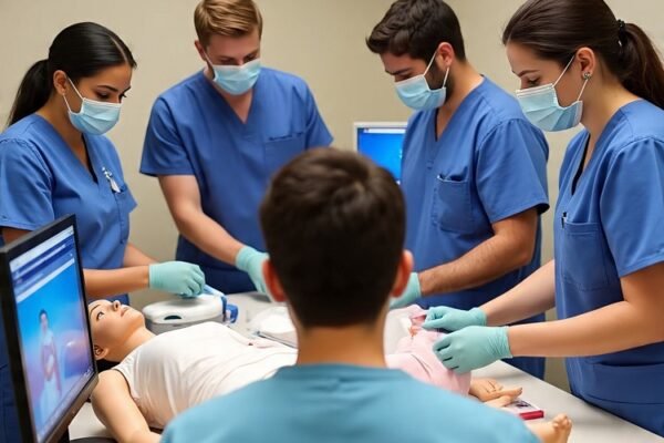 Nursing students using virtual simulation to reduce common nursing errors