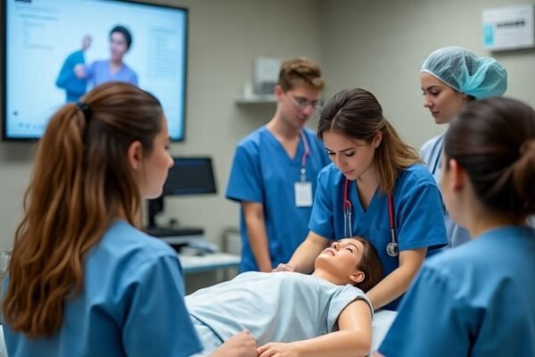 Nursing training using virtual simulation platforms to improve patient safety