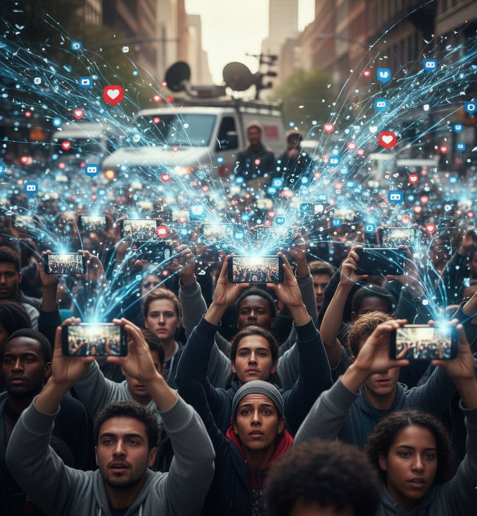 Image showing speed of citizen journalism 