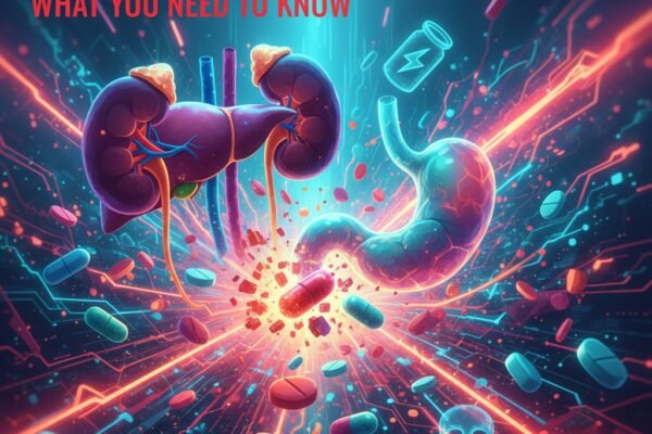 The Risks of Long-Term Painkiller Use: What You Need to Know Pills calming chest pain. Medical shapes in the background