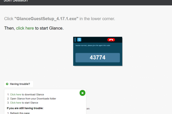 Glance Intuit Remote Support
