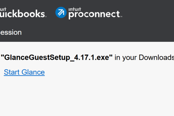 Glance Intuit Remote access