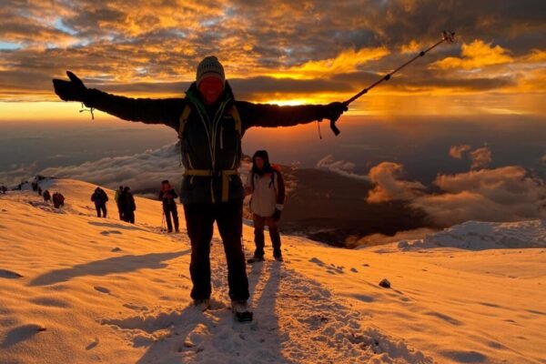 Mount Kilimanjaro trekking tours with climbers reaching Africa’s tallest peak