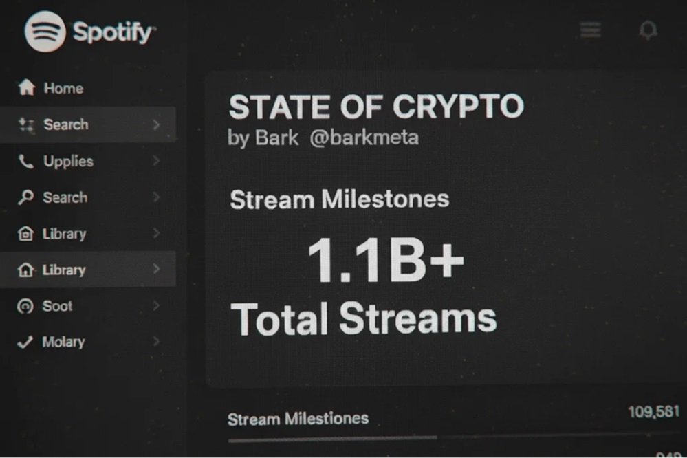 Barkmeta 1.1 billion streams