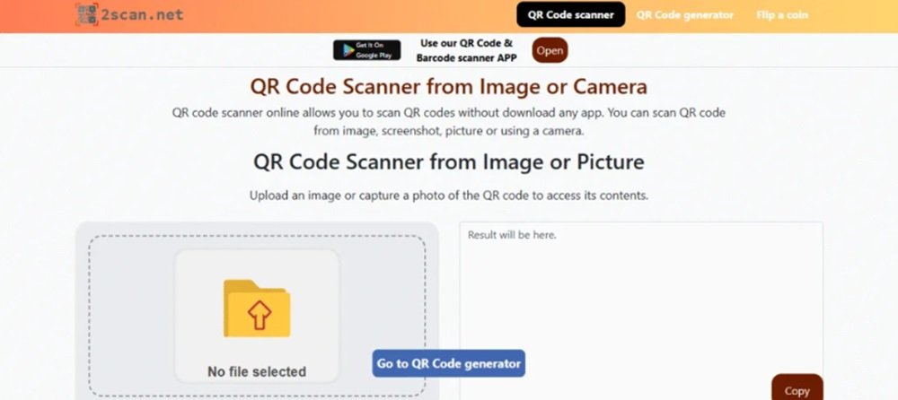How to Use a QR Scanner From an Image