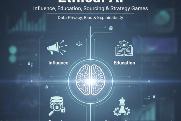 Ethical AI in Influence, Education, Sourcing & Strategy Games
