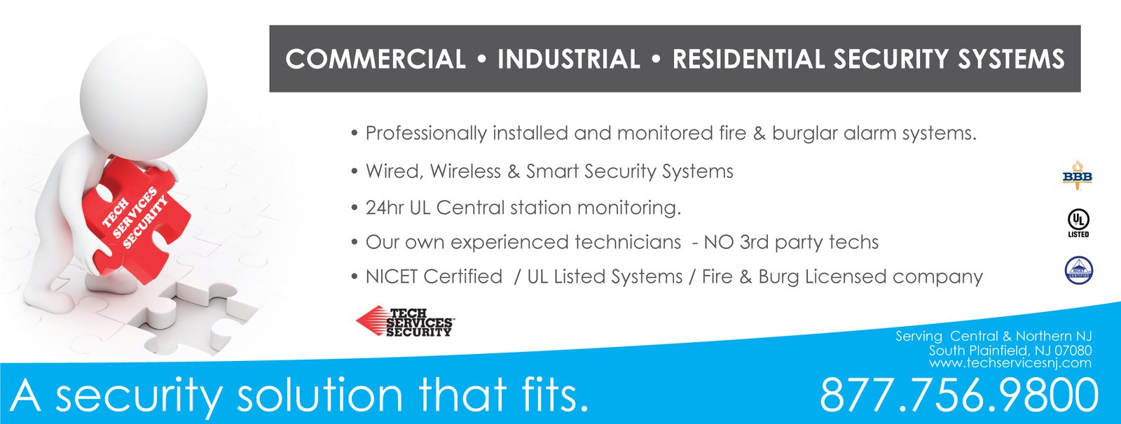 Reliable fire alarm system installed in a Greenwich Township commercial building