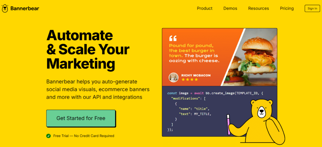 Bannerbear remains a trusted name in the world of automated design.