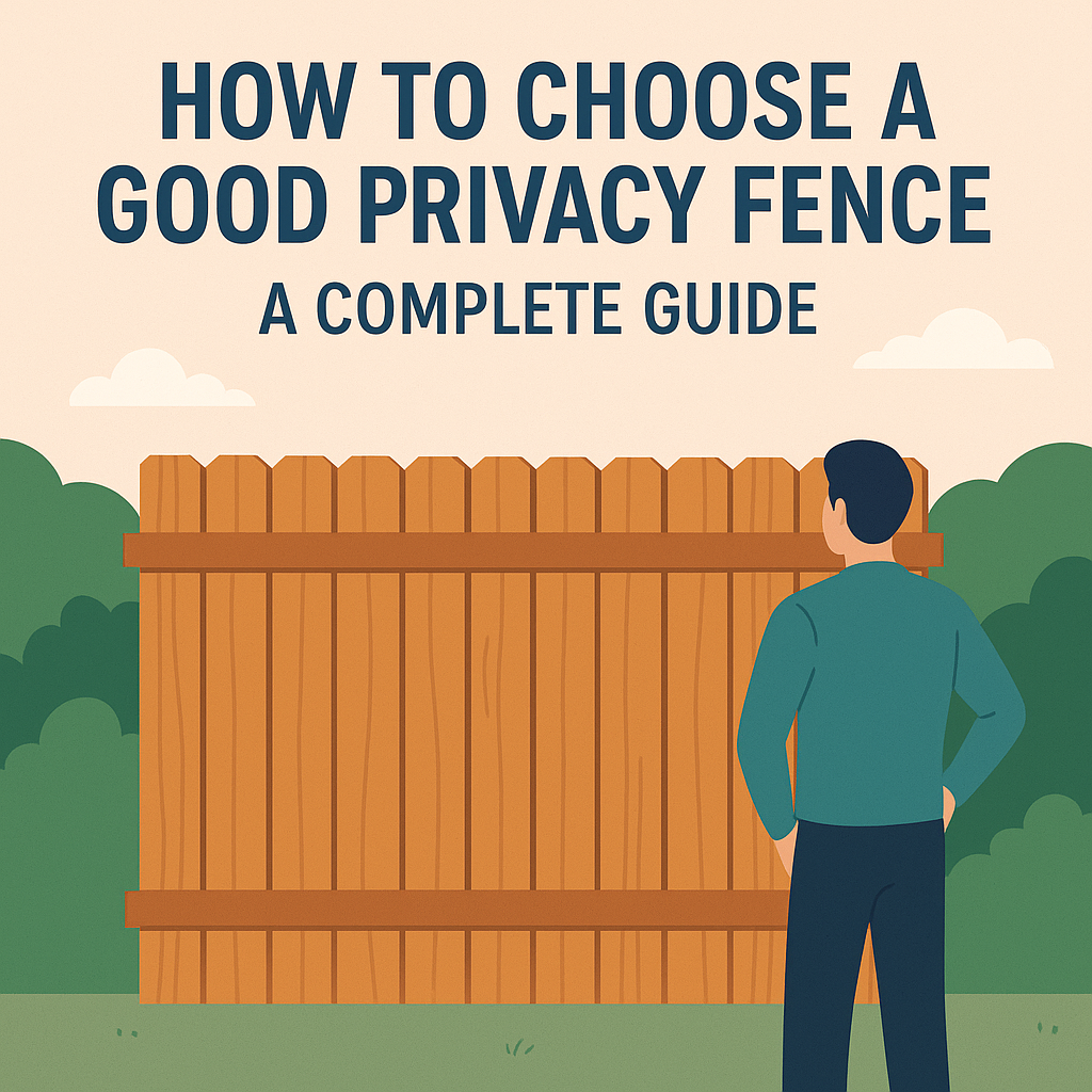 How to Choose a Good Privacy Fence: A Complete Guide