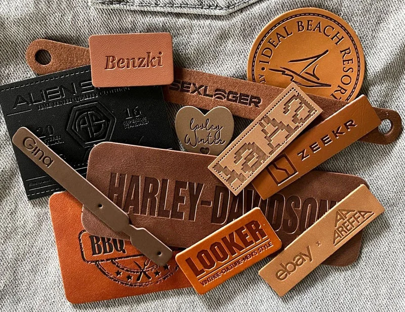 Woven Labels vs Leather Labels