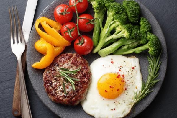 put in an image format: healthy meal plan based on the concept of nutrigenomics and gene-based dietary choices.
