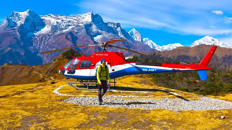 Everest Base Camp Helicopter Tour offering panoramic Himalayan views