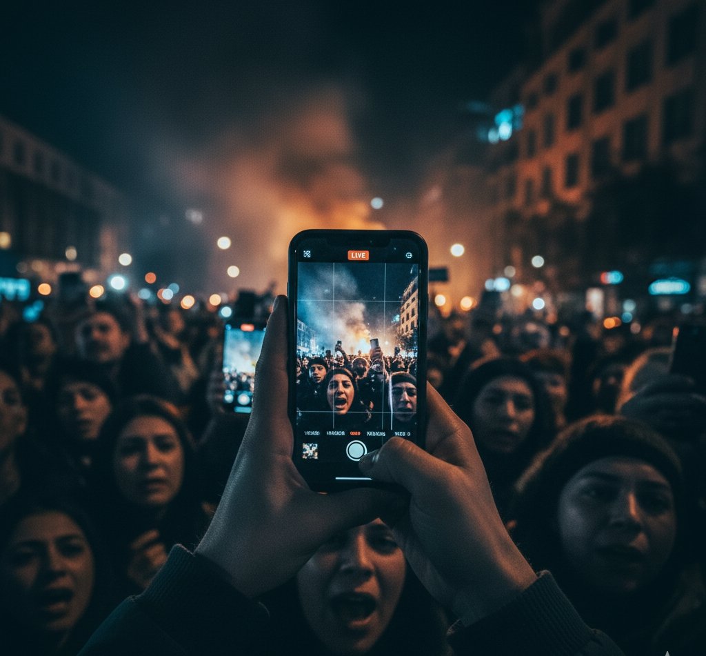 Image representing a citizen journalist in action. 