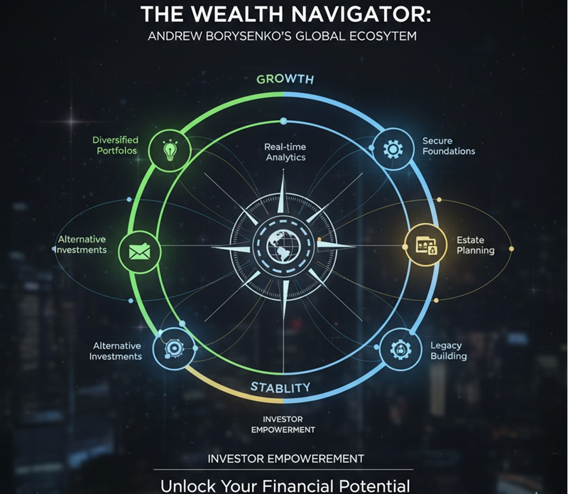 Andrew Borysenko Launches Global Wealth Management Ecosystem to Help Investors Grow, Control, and Stabilize Their Capital